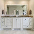 (2) Black Base Underwater Scene with School of Tuna Pattern Cabinet Knobs, Drawer Pulls for Dresser Cupboard Wardrobe