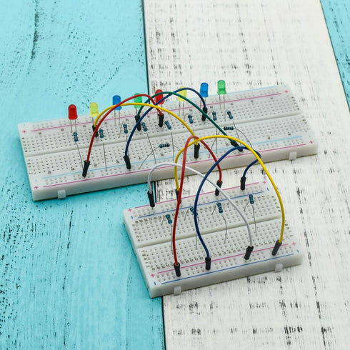 4PCS Breadboards Kit, 2PCS 830 Point and 2PCS 400 Point Solderless Breadboards for Proto Shield