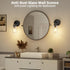 1-Light E26 Bulb GORDNWE Bathroom Wall Sconce, Matte Black Vanity Light, Modern Wall Light Fixture with Clear Glass