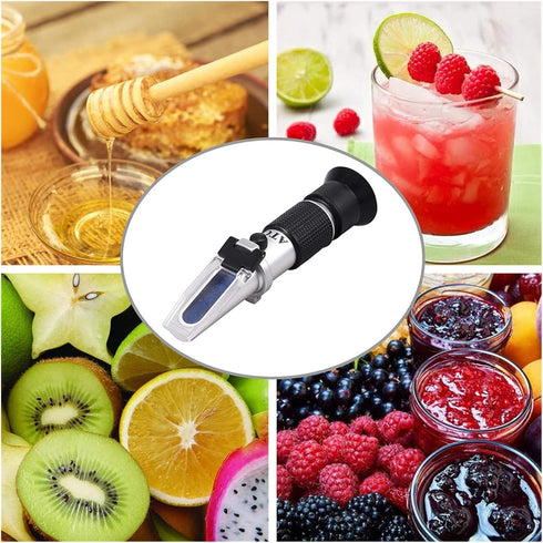 VGVGV 3 1Honey Brix Refractometer, in Refractometer for Honey Moisture, Brix and Baume Portable Honey Refractometer