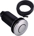 Brushed Nickel Sink Top Garbage Disposal Air Switch Button with Air Hose, Long Button