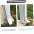 OSALADI 6 Pcs Gutter Cleaner - Drain Nozzle Sleeve, Gutter Brush, Downspout Guard, End Caps, White Metal Rubber