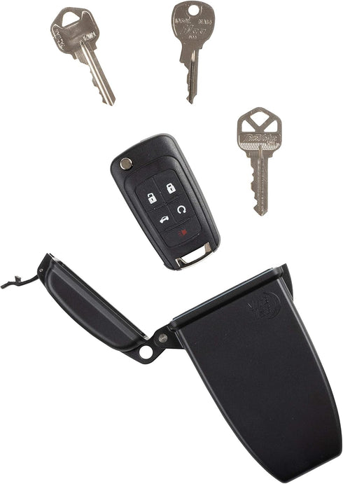 Nite Ize Hideout Magnetic Key Box, Waterproof Key Hider & Storage for Spare Keys, Extra Large, Black