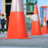 18 Inch 4 Pack Traffic Safety Cones with Reflective Collars,Orange Hazard Caution Cone Road Street Parking Cone