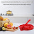 TOYANDONA Tortilla Press Manual Dough Presser Red Sturdy Kitchen Tool for Flour Tortillas Flatbread Press for Home