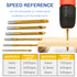 Titanium Coated HSS Twist Drill Bits - 6pcs, 3-8mm Serrated Grooving Cutting Tool for Wood, Metal, Plastic