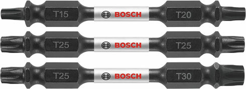 BOSCH ITDETV2503 3-Piece Impact Tough Double-Ended Screwdriving Bit Assorted Set, 2-1/2 In.