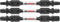 BOSCH ITDETV2503 3-Piece Impact Tough Double-Ended Screwdriving Bit Assorted Set, 2-1/2 In.