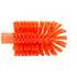 SPARTA Industrial Drain Brush Head, Pipe Brush with 3/4" Thread Hole, 6.7 x 3.5 Inches, Orange (Handle Not Included)