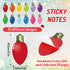 Whaline 24Pcs Christmas Sticky Note 12 Designs Colorful Xmas Bulb Shape Self-Stick Notepads Holiday Decorative Memo Pad Notes Removable for Work Study Home Office Classroom
