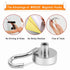 MIKEDE Heavy Duty Magnetic Hooks, 28Lbs Neodymium Magnets, 10Pcs Strong Hooks for Refrigerator, Grill, Toolbox, Storage