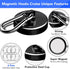 LOVIMAG Magnetic Hooks, 150LBS Strong Heavy Duty Black Swivel Hooks for Refrigerator, Kitchen, and Grill (6 Pack)