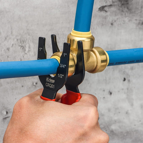 iCrimp Push-to-Connect Tool for Brass-Push Fittings, Multi-size Combination 1/2", 3/4", 1"-CRQ01