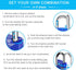 ZHEGE 4 Digit Combination Padlock 2 Pack - Number Lock for Gym, School, Storage, Fence, Gate, Cabinet
