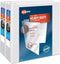 Avery Heavy Duty View 3 Ring Binder, 4" One Touch Slant Ring, 2 White Binders for 8.5" x 11" Paper