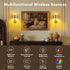 Set Dimmable LIGHTESS Battery Operated Wall Sconce of Two with Touch and Remote Control, Rechargeable Wall Lights