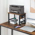 HOOBRO Printer Stand for Desk with Outlet and USB Ports, Small Printer Table with Storage Hook