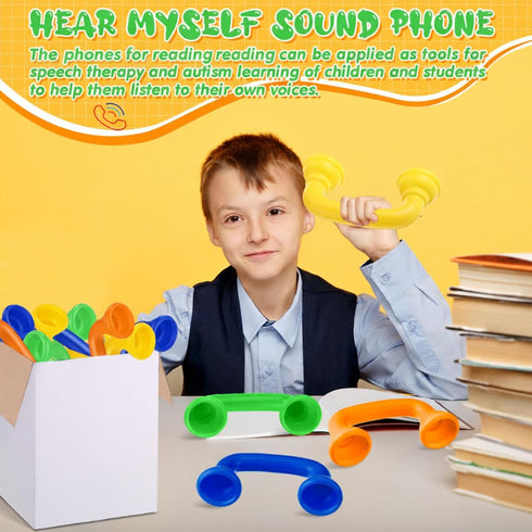 Shappy 30pcs Reading Phones for Classroom Auditory Feedback Phone Manipulatives for Preschool Children Accelerates