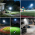 100W 15000lm 5000K IP65 2 Pack AC100-120V Flood Lights Outdoor, Bright LED Work Light with Plug, Daylight White Outdoor