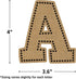 Teacher Created Resources Burlap Bold Block 4" Letters Combo Pack