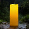 Homemory Large Solar Candles Outdoor Waterproof, 4"x10", Dusk to Dawn, Solar Powered