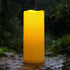 Homemory Large Solar Candles Outdoor Waterproof, 4"x10", Dusk to Dawn, Solar Powered