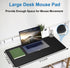 BOOEUDI 31.5 11.8 Mouse Pad Gaming, Extra Large Mousepad with Stitched Edges, Premium Microfiber Cloth Surface