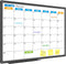 JILoffice Magnetic Dry Erase Calendar Whiteboard - Monthly 24 x 18 Inch, Black Aluminium Frame for Office & Home