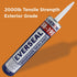 SureBond SB190 Industrial-Strength, Exterior Grade, Clear Adhesive for Roof Snow Guards, Heat Cable Roof Clips, Roof Accessories, and General Construction Applications, 2,000 PSI Tensile Strength