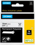 DYMO Rhino Industrial Permanent Polyester Labels, 3/4", Black Print on White
