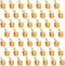50pcs Electrical Double Male Female Adapter, Piggyback Spade Connectors to Single Female Brass 3 Way Adapter