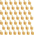 50pcs Electrical Double Male Female Adapter, Piggyback Spade Connectors to Single Female Brass 3 Way Adapter