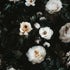 Black Floral Wallpaper Peel and Stick Vinyl for Cabinets, Waterproof Self-Adhesive Contact Paper for Kitchen Countertop