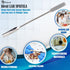 Stainless Steel Double Ended Micro Lab Scoop Spoon, Half Rounded & Flat End Spatula Sampler (7 INCH)
