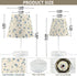 3 ALAZA Bedside Lamp French Blue Flower Wildflowers Table Lamp for Bedroom Desk Lamp with USB Port LED Nightstand Color