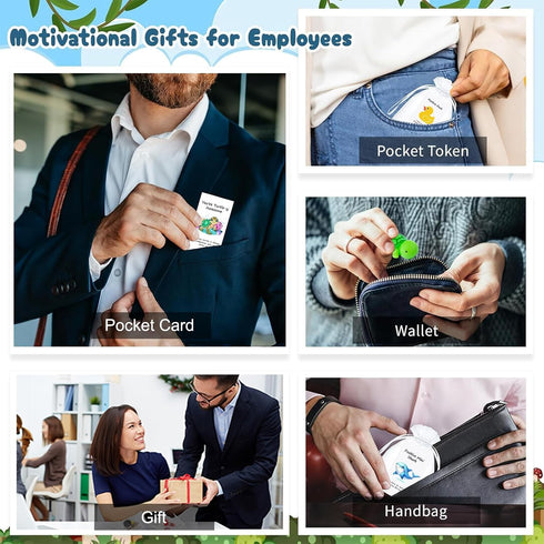 YULYNJQ 100Pack Appreciation Gifts Bulk Inspirational Teacher Dietitian End of Year Gift Gifts,with Positive Resin