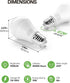 Bulb, 5000K, A19 13W(100 1200LM, 2 Pack Dusk to Dawn Sensor LED Outdoor Light Daylight White Watt Equivalent) Bright