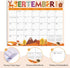 Magnetic Calendar for Refrigerator, 8'' x 10'' Fridge Calendar from May 2024 to December 2025, 20 Months Calendar for