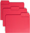 Smead SuperTab File Folder, Oversized 1/3-Cut Tab, Letter Size, Red, 100 per Box (11983)