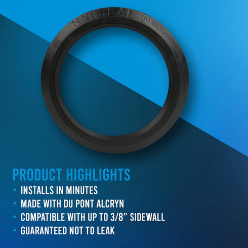 3'' UNISEAL Flexible Tank Adapter (bulkhead)