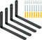 Alise Floating Shelf Brackets,Black Bracket for Shelves Heavy Duty L Wall Bracket