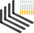 Alise Floating Shelf Brackets,Black Bracket for Shelves Heavy Duty L Wall Bracket