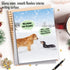 NobleWorks Jumbo Christmas Greeting Card Funny (8.5 x 11 Inch) - My Paws are Frozen Pet Animal Humor Notecard
