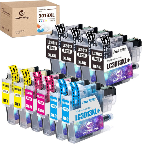 LC3013XL Ink Cartridges Replacement for Brother LC-3011, LC3013 XL Compatible with Brother MFC-J491DW, MFC-J497DW,
