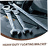 2pcs Heavy Duty Floating Brackets for Shelves Hidden Support Frame Wall Mounted Bracket for Cabinets Bathroom Tv Stand