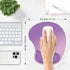 ITNRSIIET 9.5 8.2 Ergonomic Mouse Pad, Cushioned Gel Wrist Rest, Non-Slip Base, Smooth Surface, Cute Multi-Color, x