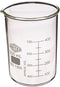 United Scientific BG1000-500 Borosilicate Glass Beakers, 500mL, Graduated with Spout, Pack of 6