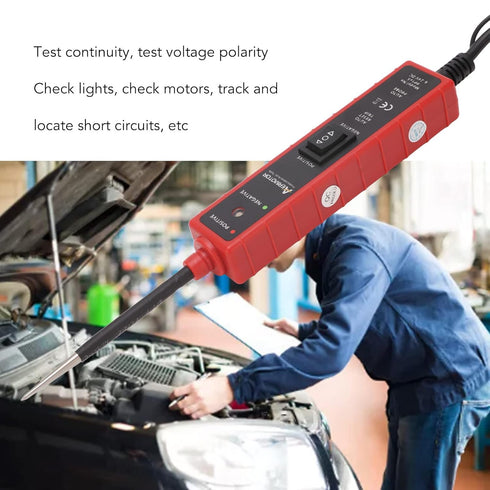 6-24V KIMISS Auto Circuit Tester, Universal for Car Electrical System, LED Light Indicator with Insulated Grips