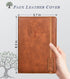 Lined Journal Notebook for Women Men,256 Pages A5 Hardcover Leather Journals for Writing,Travel,Business,Work & School,College Ruled Notebooks for Note Taking,Diary Notepad 5.7"×8.3"(Brown) by Biuwory