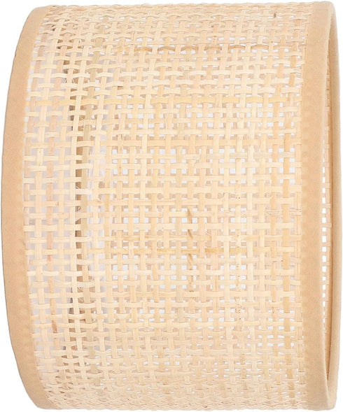 E27 E14 Rattan Lamp Shade Replacement Chandelier Handmade Dust Proof Lamp Covers Vintage Hanging Table Floor Light